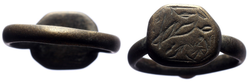 Byzantine ring, bronze, 26 mm, 7,26 g