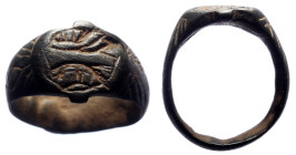 Byzantine ring, bronze, 21 mm, 6,23 g