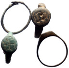 Lot, rings, bronze, 9,63 g