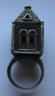 Judaica, Jewish wedding ring, silver, 20th century