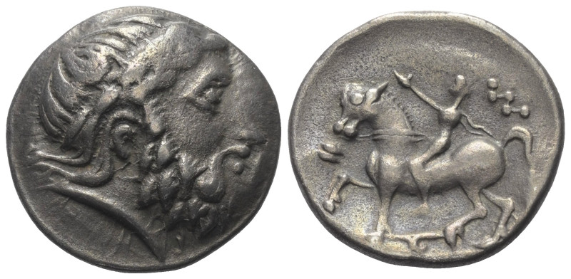 Ostkelten. Transkarpatien. W-Reiter.

 Tetradrachme (Silber).
Vs: Stilisierte...