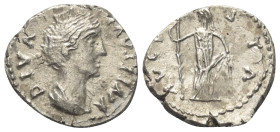Imitationen römischer Münzen.

 Denar (Silber).
Nachahmung eines Denars (Silber) der Faustina I. (gest. 141 n. Chr.).

Vs: DIVA FAVSTINA. Drapier...