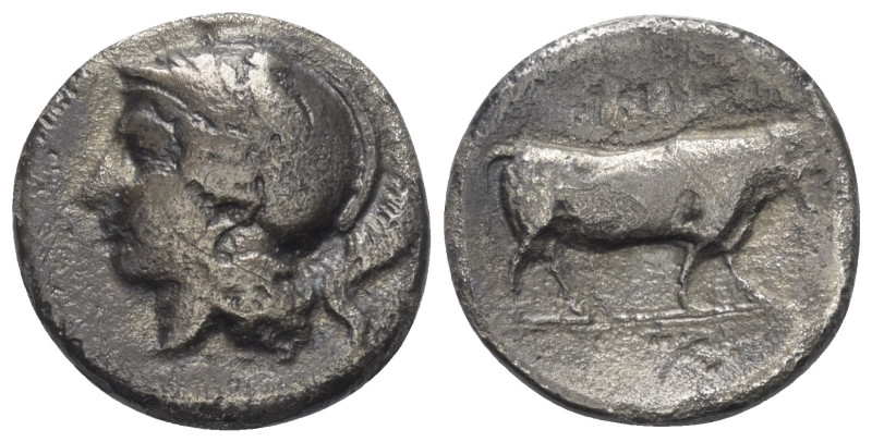 Kampanien. Hyria.

 Didrachme oder Stater (Silber). Ca. 405 - 385 v. Chr.
Vs:...