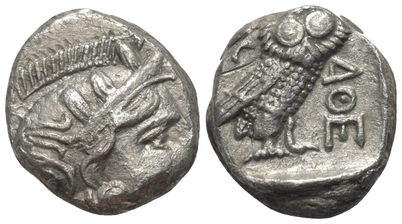Attika. Athen.

 Tetradrachme (Silber). Ca. 353 - 294 v. Chr.
Vs: Kopf der At...