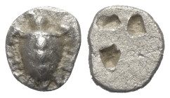 Inseln vor Attika. Aigina.

 Obol (Silber). Ca. 475 - 470 v. Chr.
Vs: Seeschildkröte mit drei Punkten auf dem Panzer.
Rs: Quadratum incusum.

9 ...