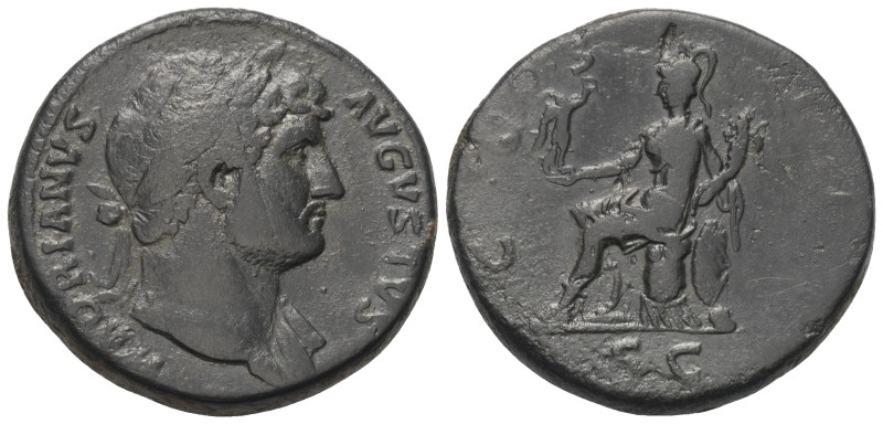 Hadrianus (117 - 138 n. Chr.).

 Sesterz (Bronze). 125 - 128 n. Chr. Rom.
Vs:...