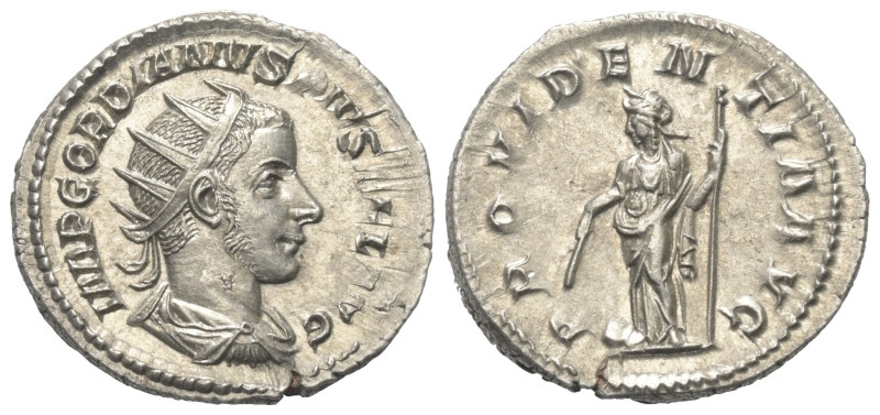 Gordianus III. (238 - 244 n. Chr.).

 Antoninian (Silber). 243 - 244 n. Chr. R...