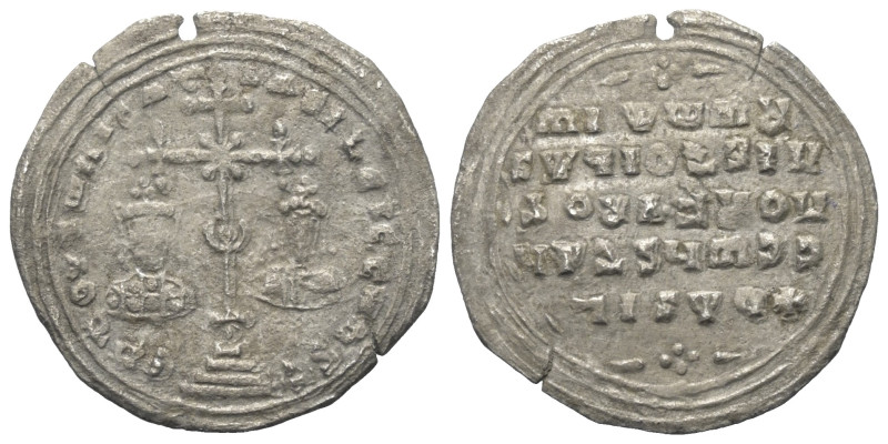 Basilius II. Bulgaroktonos (976 - 1025 n. Chr.) und Constantinus VIII.

 Milia...