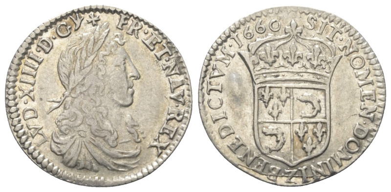 Frankreich. Königreich. Ludwig XIV. (1643 - 1715).

 5 Sols = 1/12 d'Écu (Silb...