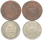Deutschland - Lots.


Deutschland nach 1871.
Deutsches Reich und Deutsche Nebengebiete (Deutsch-Ostafrika).

Lot (2 Stück, Kupfer und Kupfer-Nic...