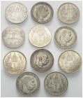 Österreich - Lots.


Kaisertum Österreich (1804 - 1918).
Franz Joseph I. (1848 - 1916).

Lot (11 Stück, Silber):
Kronen, unterschiedliche Jahrg...