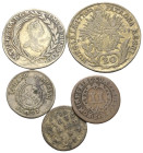 Österreich - Lots.


Habsburger. Gemischt.
Leopold I. (1658 - 1705) bis Maria Theresia (1740 - 1780).

Lot (5 Stück, Siber/Kupfer): verschiedene...