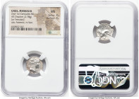 GAUL. Massalia. Ca. 2nd-1st centuries BC. AR drachm (15mm, 2.78 gm, 5h). NGC MS 4/5 - 4/5. Draped bust of Artemis right, seen from front, wearing step...