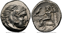 MACEDONIAN KINGDOM. Alexander III the Great (336-323 BC). AR drachm (17mm, 12h). NGC AU. Posthumous issue of Abydus, ca. 310-301 BC. Head of Heracles ...