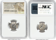 MACEDONIAN KINGDOM. Alexander III the Great (336-323 BC). AR drachm (18mm, 4.32 gm, 1h). NGC Choice XF 5/5 - 4/5. Posthumous issue of Colophon, ca. 31...