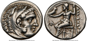 MACEDONIAN KINGDOM. Alexander III the Great (336-323 BC). AR drachm (16mm, 12h). NGC Choice VF. Early posthumous issue of Sardes, ca. 323-319 BC. Head...