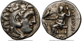 MACEDONIAN KINGDOM. Alexander III the Great (336-323 BC). AR drachm (16mm, 12h). NGC Choice VF. Posthumous issue of Colophon, ca. 310-301 BC. Head of ...