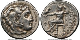 MACEDONIAN KINGDOM. Philip III Arrhidaeus (323-317 BC). AR drachm (17mm, 12h). NGC Choice VF. Magnesia ad Maeandrum, ca. 323-319 BC. Head of Heracles ...