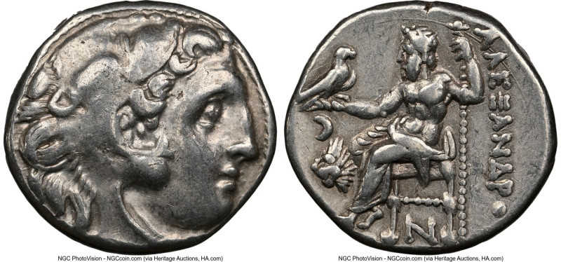 THRACIAN KINGDOM. Lysimachus (305-281 BC). AR drachm (15mm, 12h). NGC Choice VF....