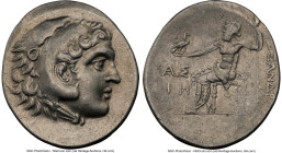 PAMPHYLIA. Aspendus. Ca. 212-181 BC. AR tetradrachm (32mm, 12h). NGC XF, die shift. Late posthumous issue in the name and types of Alexander III the G...