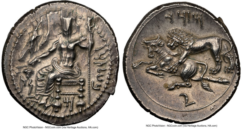 CILICIA. Tarsus. Mazaeus, as Satrap (ca. 361-328 BC). AR stater (25mm, 10.84 gm,...