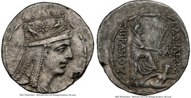 ARMENIAN KINGDOM. Tigranes II the Great (95-56 BC). AR tetradrachm (22mm, 15.16gm, 12h). NGC AU 5/5 - 3/5. Tigranocerta, ca. 83-70 BC. Diademed and dr...