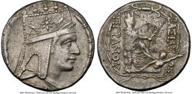 ARMENIAN KINGDOM. Tigranes II the Great (95-56 BC). AR tetradrachm (26mm, 15.80 gm, 12h). NGC Choice XF 4/5 - 4/5, flan flaw. Tigranocerta, ca. 80-68 ...