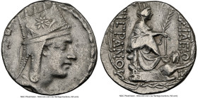 ARMENIAN KINGDOM. Tigranes II the Great (95-56 BC). AR tetradrachm (27mm, 15.64 gm, 12h). NGC Choice VF 3/5 - 3/5. Tigranocerta, ca. 80-68 BC. Diademe...