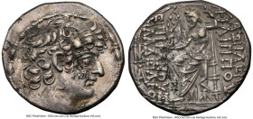 SELEUCID KINGDOM. Philip I Philadelphus (ca. 95/4-76/5 BC). AR tetradrachm (27mm, 15.80 gm, 1h). NGC Choice XF 4/5 - 2/5. Uncertain mint in Cilicia, c...