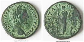 Antoninus Pius, as Augustus (AD 138-161). AE sestertius (30mm, 24.77 gm, 5h). Choice Fine, tooled. Rome, AD 159-160. ANTONINVS AVG-PIVS PP TR P XXIII,...