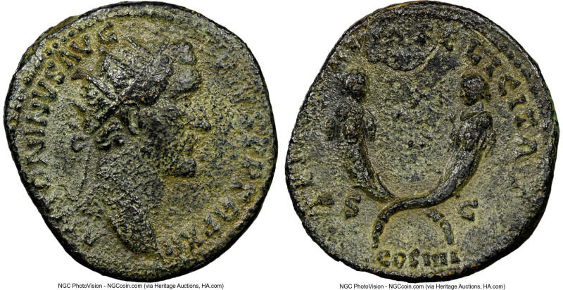 Antoninus Pius, as Augustus (AD 138-161). AE dupondius (26mm, 10.89 gm, 6h). NGC...