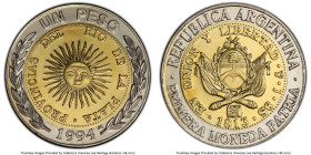 Republic bi-metallic Specimen Pattern Peso 1994 SP66 PCGS, Krupp-VDM mint, CJ-118. HID09801242017 © 2024 Heritage Auctions | All Rights Reserved