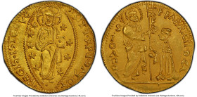 The Order of St. John at Rhodes. Fabrizio del Carretto gold Ducat or Zecchino ND (1513-1521) MS61 PCGS, Rhodes mint, Fr-11. 3.47gm. A pleasing example...