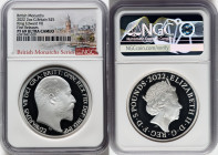 Elizabeth II silver Proof "King Edward VII" 5 Pounds (2 oz) 2022 PR69 Ultra Cameo NGC, S-BMSB4. British Monarch series. First Releases. Accompanied by...