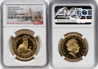Elizabeth II gold Proof "King James I" 100 Pounds (1 oz) 2022 PR70 Ultra Cameo NGC, S-BMGA2. Mintage: 610. British Monarchs series. First Releases. Ac...