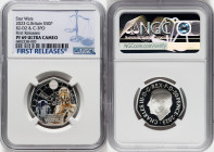 Charles III silver Colorized Proof "R2-D2 & C-3PO" 50 Pence 2023 PR69 Ultra Cameo NGC, Mintage: 12,510. Star Wars series. First Releases. HID098012420...