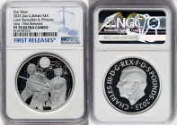 Charles III silver Proof "Luke Skywalker & Princess Leia" 5 Pounds (2 oz) 2023 PR70 Ultra Cameo NGC, Mintage: 760. Star Wars series. First Releases. H...