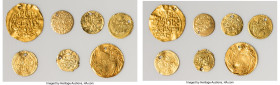 Ottoman Empire. 7-Piece Lot of Uncertified Assorted gold Issues, 1) Murad IV (AH 1032-1049 / AD 1623-1640) gold Sultani AH (103)2 (AD 1623) XF (Wavy F...