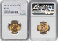 George V gold Sovereign 1929-SA MS64 NGC, Pretoria mint, KM-A22., S-4005. HID09801242017 © 2024 Heritage Auctions | All Rights Reserved