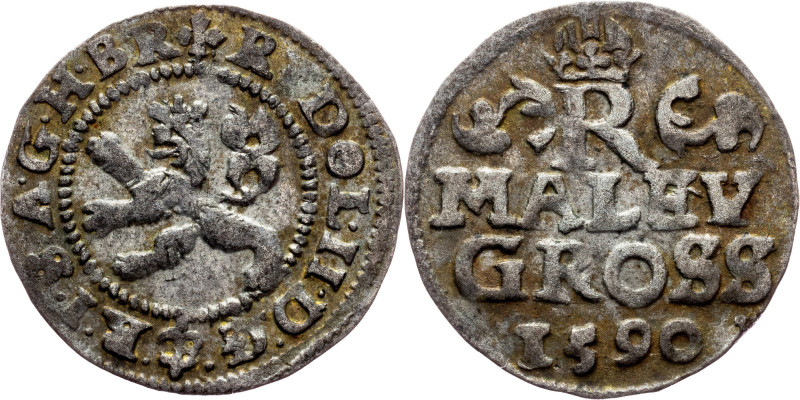 Rudolph II., Maley Groschen 1590, Prague Rudolph II., Maley Groschen 1590, Pragu...