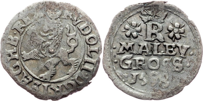 Rudolph II., Maley Groschen 1598, Joachimsthal Rudolph II., Maley Groschen 1598,...