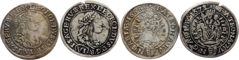 Leopold I., 6 Kreuzer 1668, 1673, KB Leopold I., 6 Kreuzer 1668, 1673, KB, 6,082...