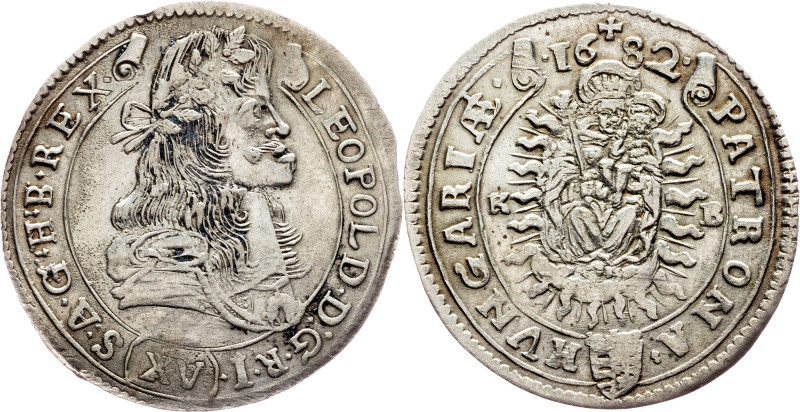 Leopold I., 15 Kreuzer 1682, Kremnitz Leopold I., 15 Kreuzer 1682, Kremnitz, 5,7...