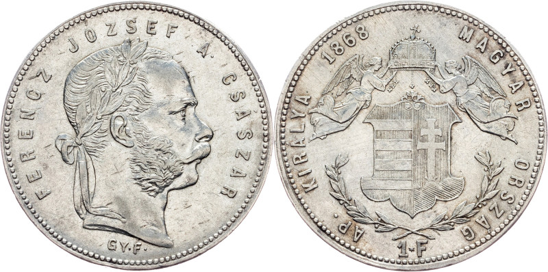 Franz Joseph I., 1 Forint 1868, GYF Franz Joseph I., 1 Forint 1868, GYF, 12,31 g...