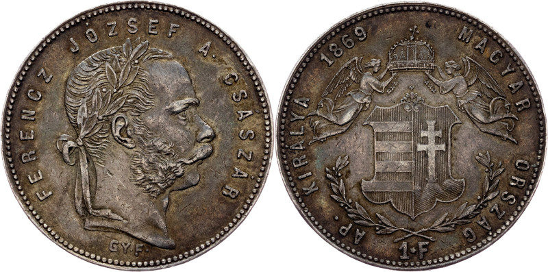 Franz Joseph I., 1 Forint 1869, GYF Franz Joseph I., 1 Forint 1869, GYF, 12,272 ...