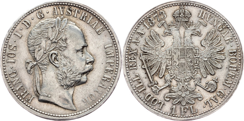 Franz Joseph I., 1 Gulden 1873, Vienna Franz Joseph I., 1 Gulden 1873, Vienna, 1...