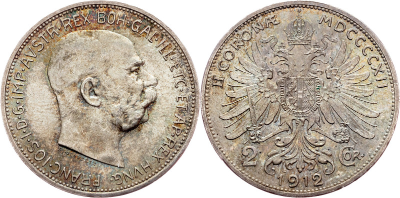 Franz Joseph I., 2 Kronen 1912, Vienna Franz Joseph I., 2 Kronen 1912, Vienna, 1...