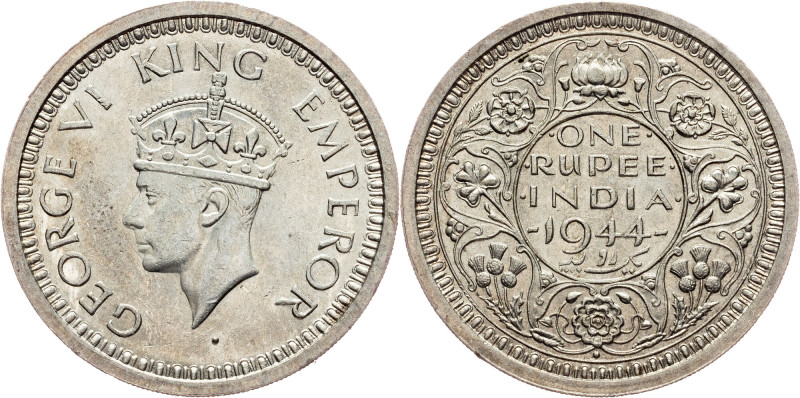 George VI., 1 Rupee 1944, Bombay British India, George VI., 1 Rupee 1944, Bombay...