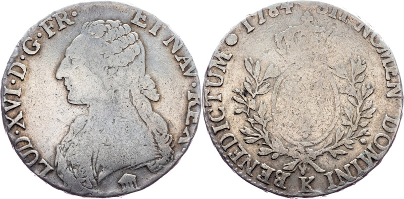 Louis XVI., 1 Ecu 1784, K France, Louis XVI., 1 Ecu 1784, K, 25,261 g, Ag, Ciani...