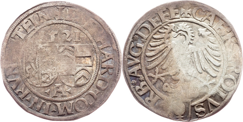 Bishopric of Augsburg, Eberhard IV. von Eppstein-Königstein, 1 Batzen 1521 Germa...